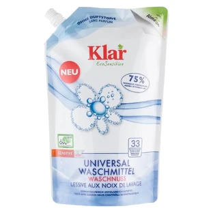 Universal Bio-Flüssigwaschmittel mit Waschnüssen Klar, 1,5 l, AlmaWin