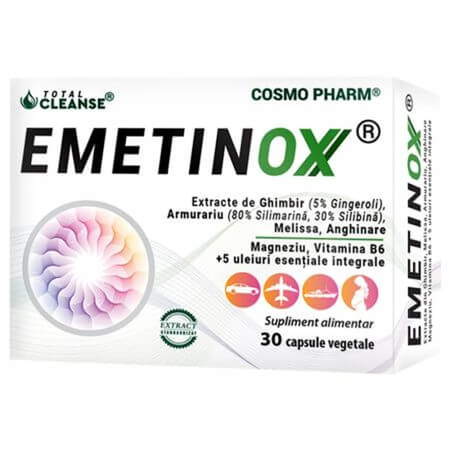 Emetinox, 30 vegetarian capsules, Cosmo Pharm