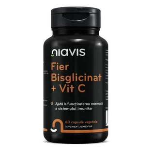 Bisglycinate de Fer + Vitamine C, 60 gélules, Niavis