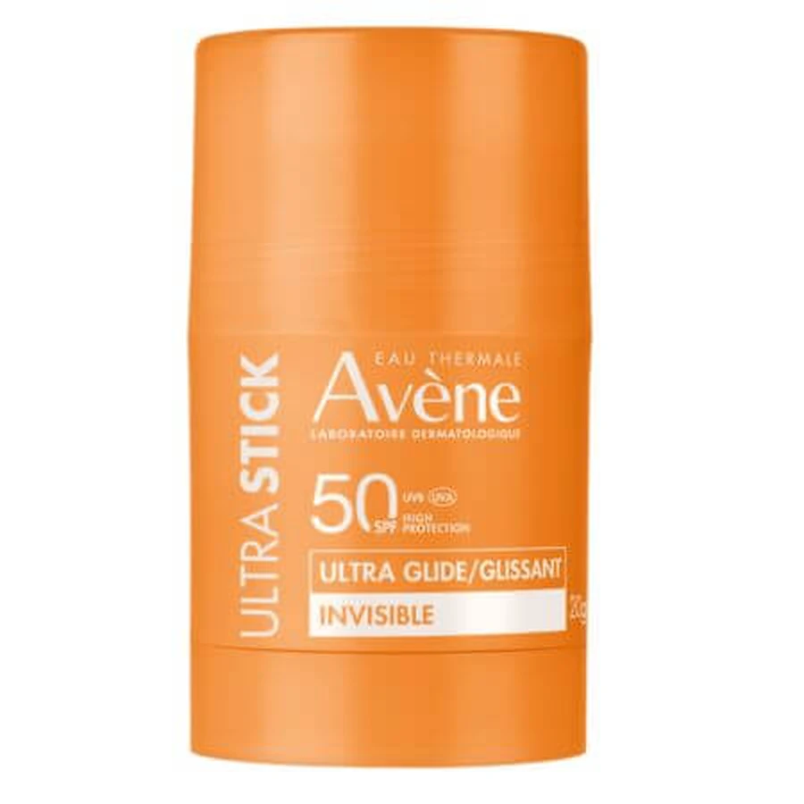 Stick de protección solar invisible SPF 50 Ultra Stick Sun Care, 20 g, Avene