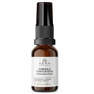 Suero de ojos con cafeína 1%, resveratrol y té verde, 15 ml, Hera Medical