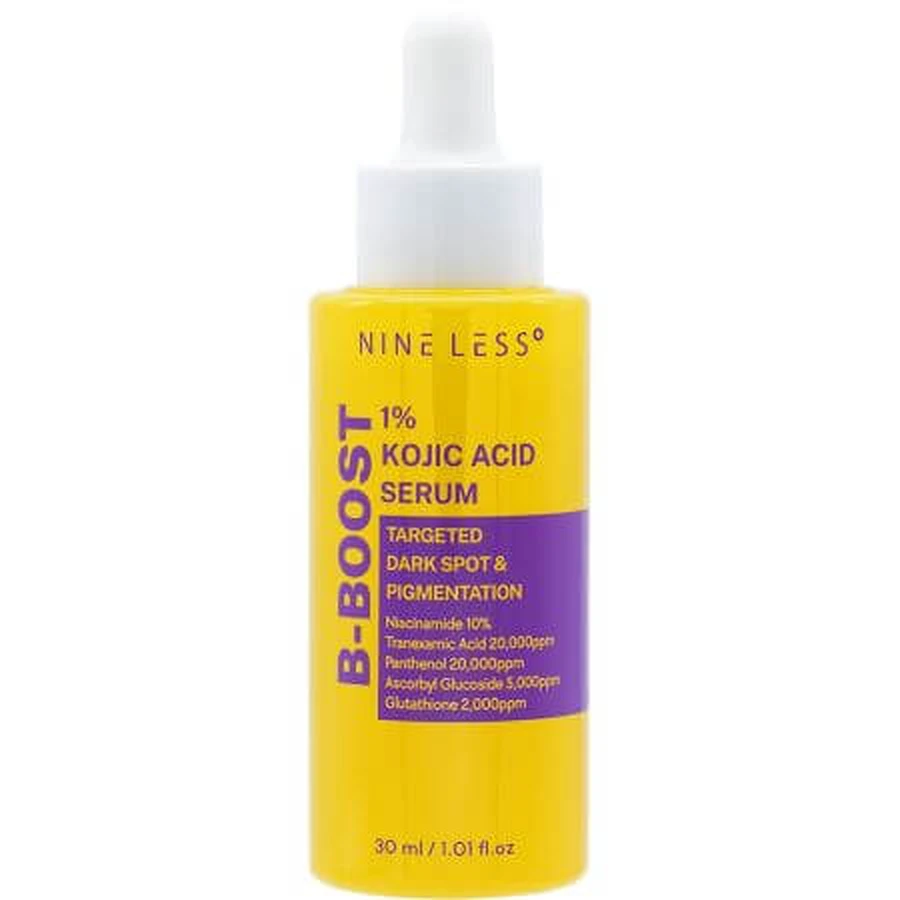 Face Serum with 1% Kojic Acid B-Boost, 30 ml, Nine Less