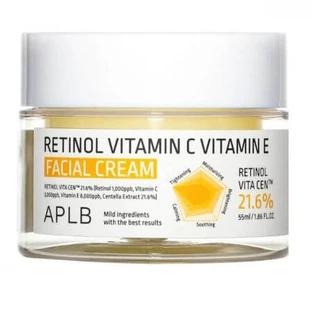 Face Cream with Retinol, Vitamin C and Vitamin E, 55 ml, Aplb