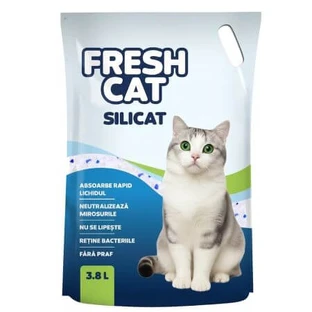 Silikat-Katzenstreu für Katzen, 3800 ml, Fresh Cat