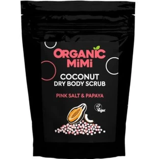 Körperpeeling mit rosa Salz, Papaya und Kokosnuss Coconut Dry Body Scrub, 150 g, Organic Mimi