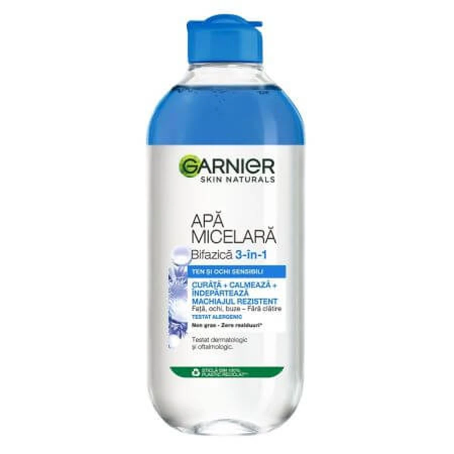 Skin Naturals Dual-Phase Micellar Water with Blue Blossoms, 400 ml, Garnier