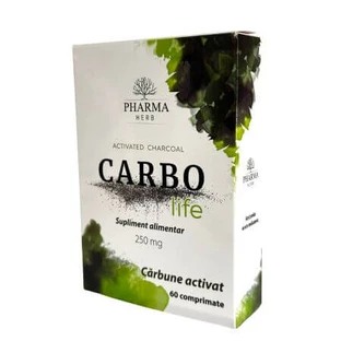 Activated charcoal Carbo Life, 60 tablets, Pharma Herb