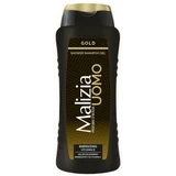 Energizing Gold douchegel en shampoo voor mannen, 250 ml, Malizia