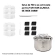 Roestvrijstalen fonteinfilterset, 6 stuks, Shaw
