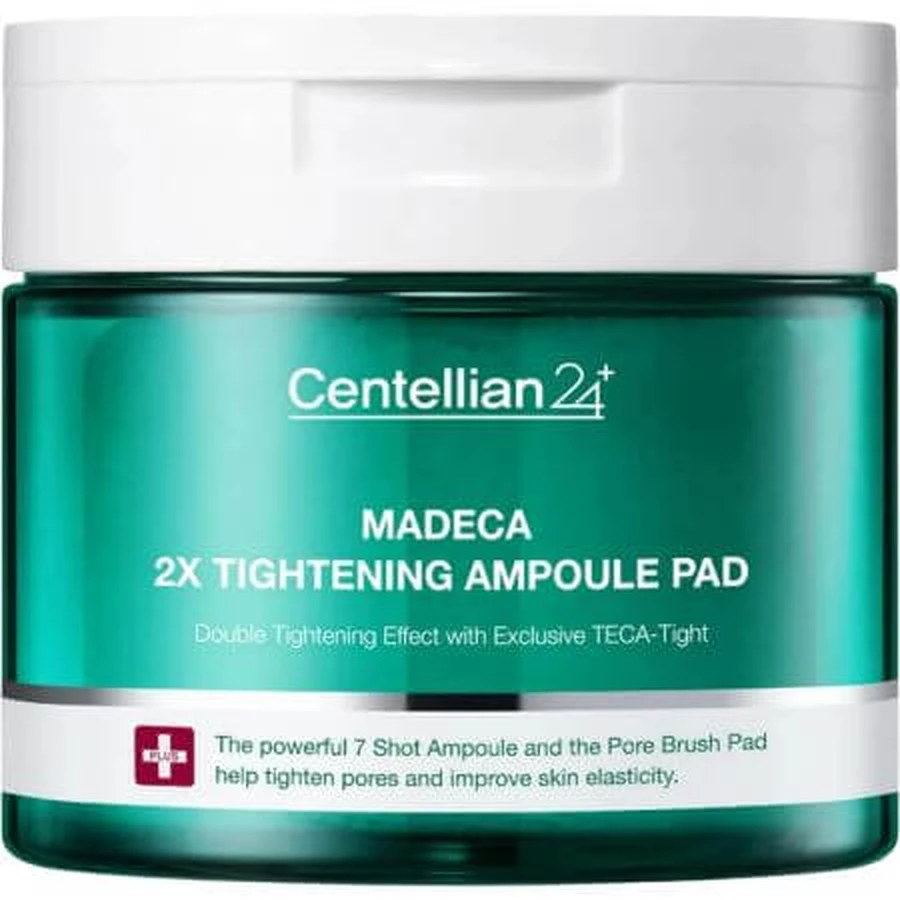 Madeca 2X Discos exfoliantes y tonificantes, 60 unidades, Centellian 24