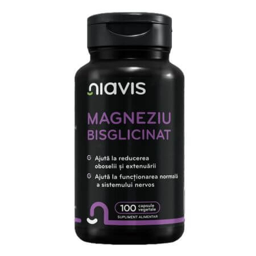 Magnesium Bisglycinat, 100 Kapseln, Niavis