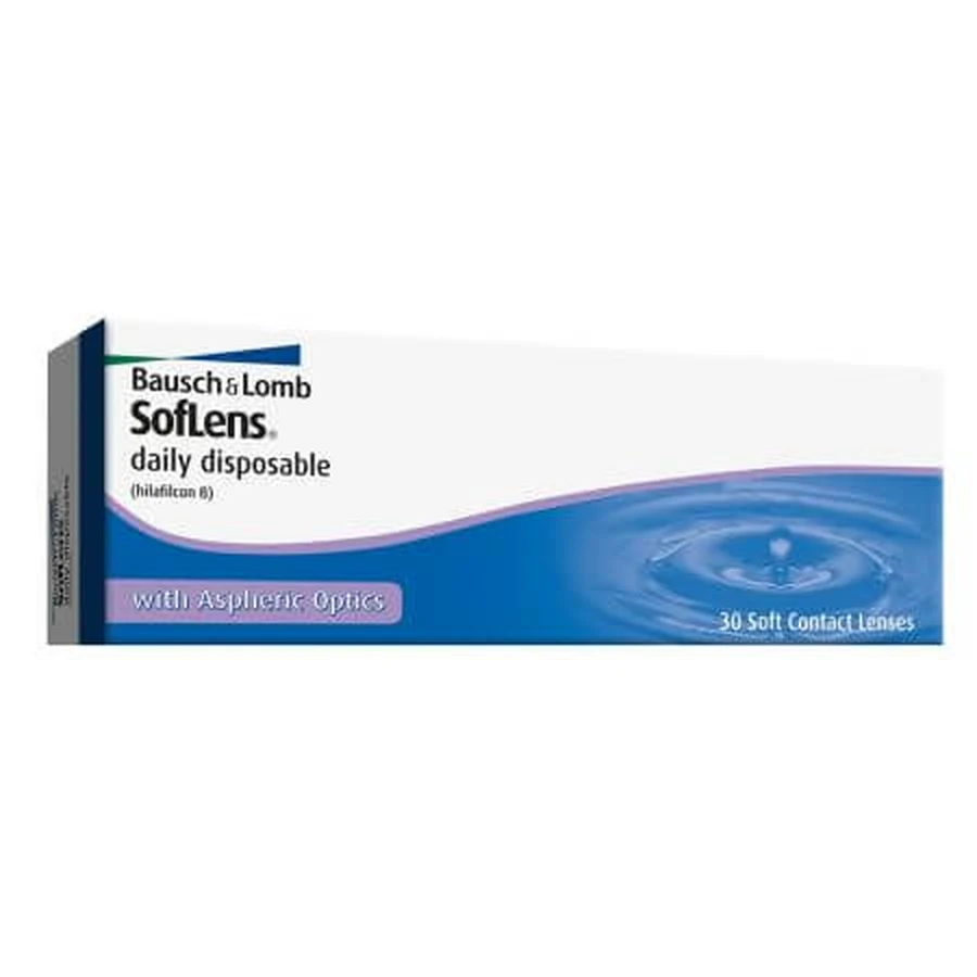 Kontaktlinse -9.00 Soflens Daily Disposable, 30 Stück, Bausch Lomb