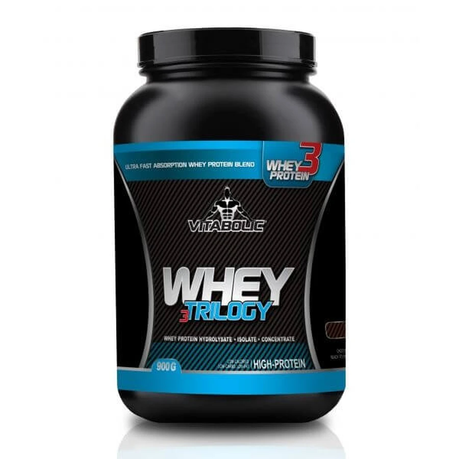 Proteína en polvo Whey Trilogy Standard sabor fresa Whey Trilogy Standard, 900 g, Vitabolic