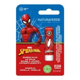 Lippenbalsem met zonnebescherming SPF 15 en vanillegeur Spiderman, 5 ml, Naturaverde