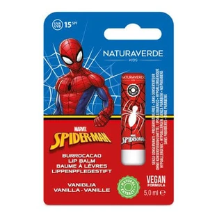 Lippenbalsam mit Sonnenschutz SPF 15 und Vanilleduft Spiderman, 5 ml, Naturaverde