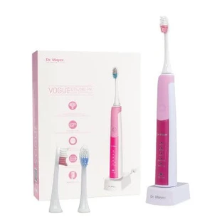 Cepillo eléctrico sónico, Blanco/Rosa, GTS2080PK, Dr. Mayer