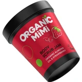 Body Scrub with almond and strawberry Body Scrub Jam, 250 g, Organic Mimi