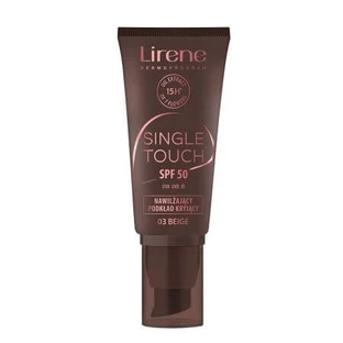 Feuchtigkeitsspendende Grundierung mit SPF50 03 Beige Single Touch, 30 ml, Lirene