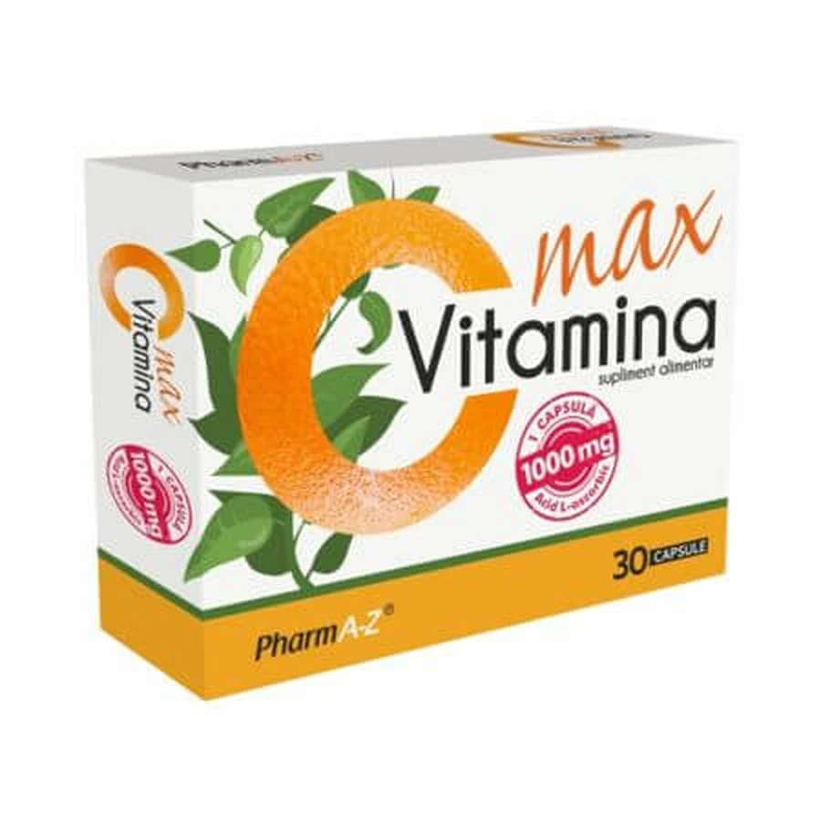 Vitamine C Max, 1000 mg, 30 gélules, PharmA-Z