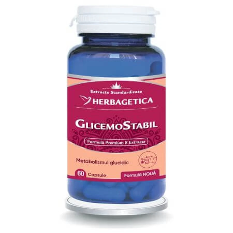 Glicemostabil, 60 capsules, Herbagetica