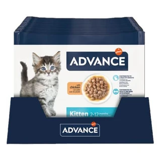 Katzennassfutter mit Huhn für Kätzchen Kitten, 4x85 g, Advance Veterinary Diets