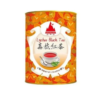 Zwarte thee met Shan Wai Shan lycheesmaak, 50 g, EcoNatur