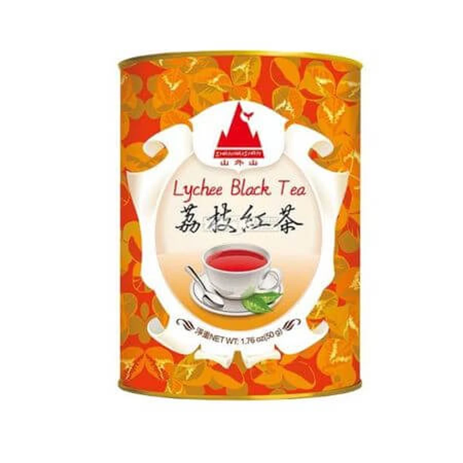 Zwarte thee met Shan Wai Shan lycheesmaak, 50 g, EcoNatur