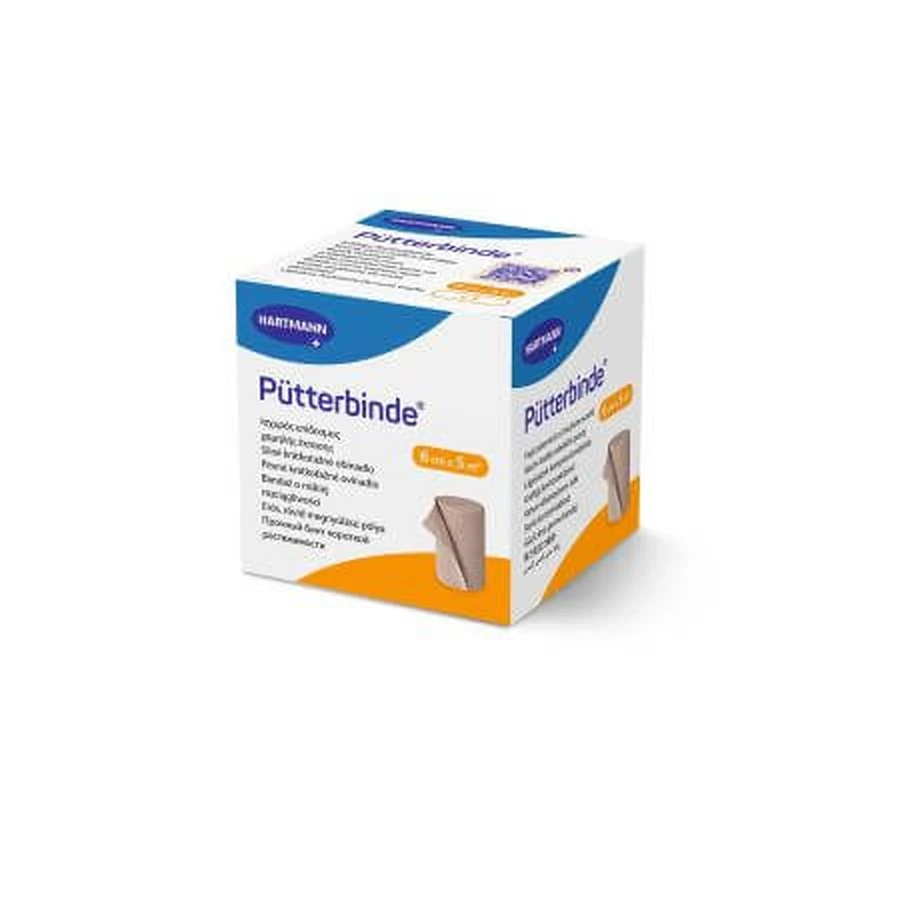 Putter Sterke Compressie Elastische Putter, 6 cm x 5 m, 1 stuk, Hartmann