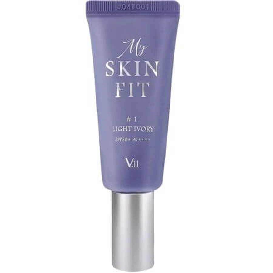Face Color Cream SPF 50+ PA++++ 1 Light Ivory My Skin Fit, 20 ml, Village 11 Factory