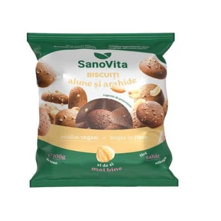 Biscuits aux cacahuètes et aux arachides, 100 g, Sanovita