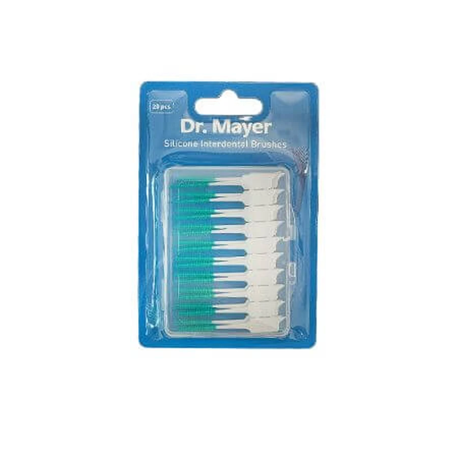 Brosses interdentaires en silicone S, 0.7-1.1 mm, DRM-S301S, 20 pièces, Dr.
