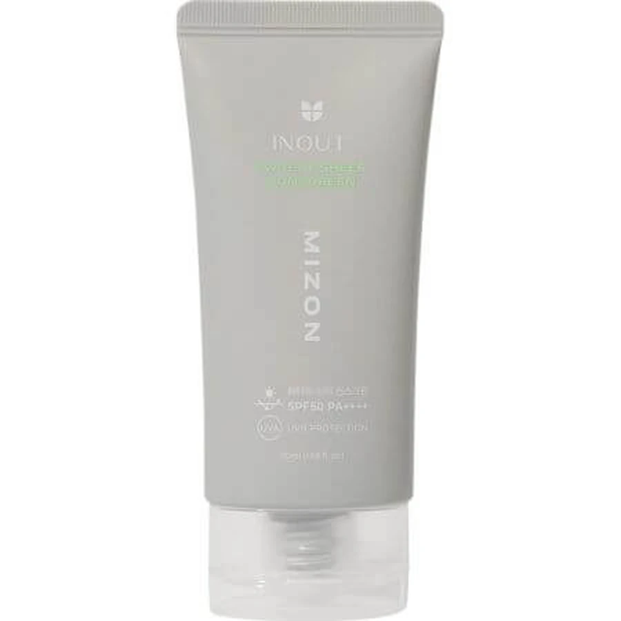 Crème pour le visage avec protection solaire SPF 50 PA++++ Watery Sheer Sunscreen Inout, 50 ml, Mizon