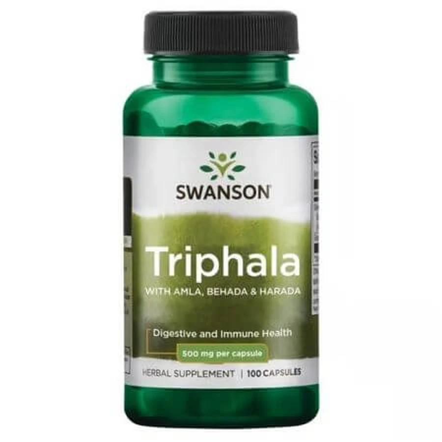 Triphala with Amla, Behada and Harada, 100 capsules, Swanson