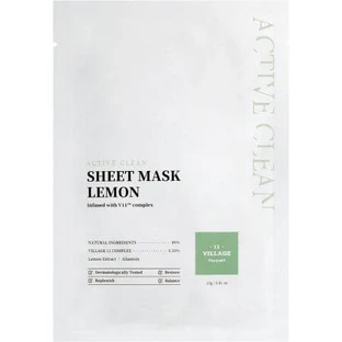 Mascarilla facial iluminadora Active Clean, 23 gramos, Village 11 Factory