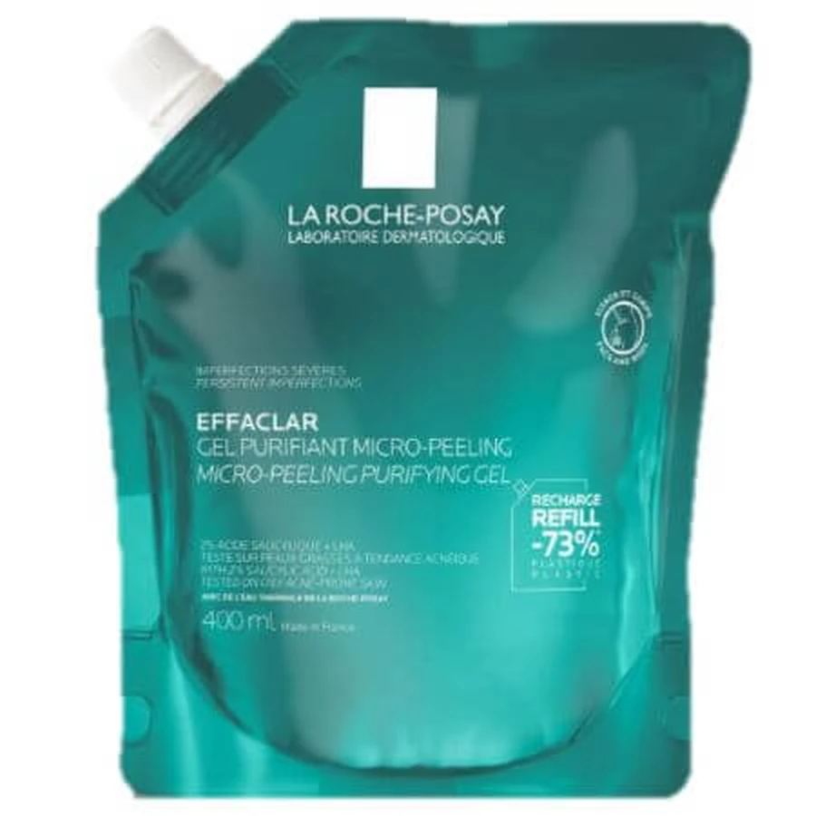 Boek Boek Effaclar zuiverende micro-exfoliërende gel voor hardnekkige puistjes, 400 ml, La Roche-Posay
