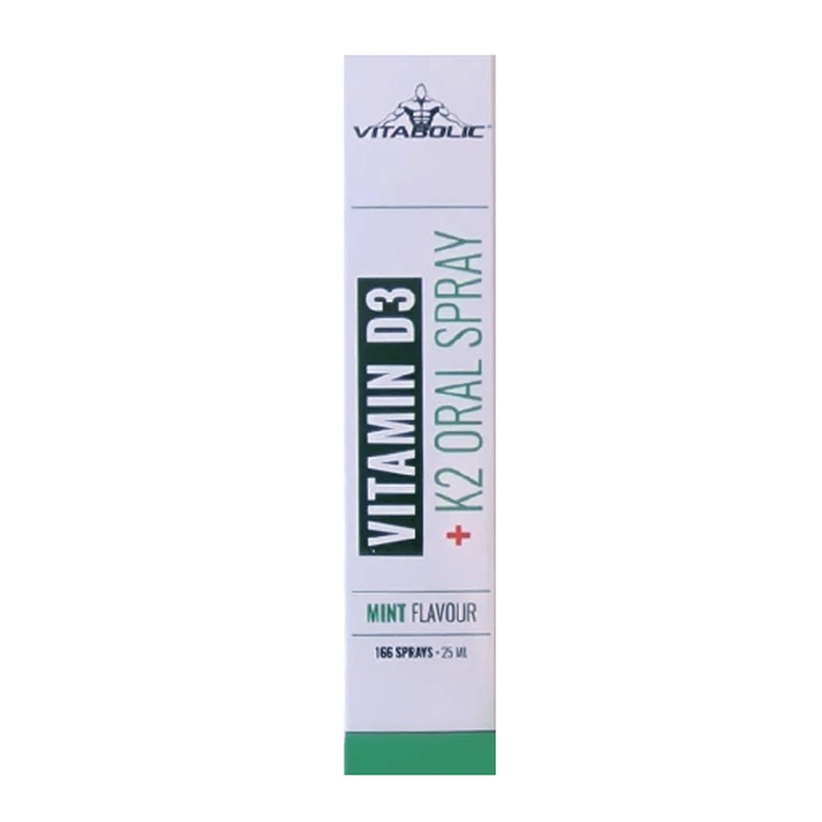 Orale spray met vitamine D3+K2, 25 ml, Vitabolic