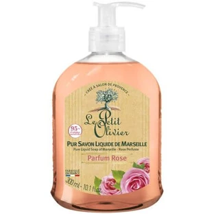 Jabón líquido de Marsella con rosa, 300 ml, Le Petit Olivier