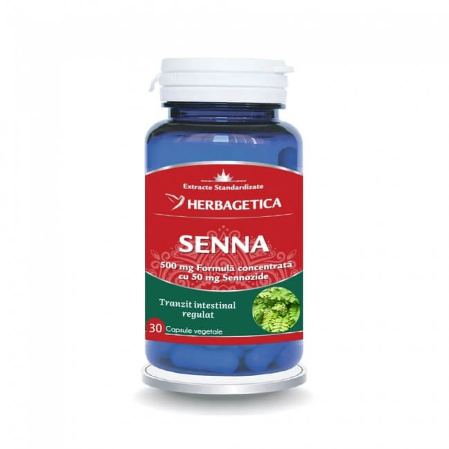 Senna, 30 cápsulas vegetales, Herbagetica