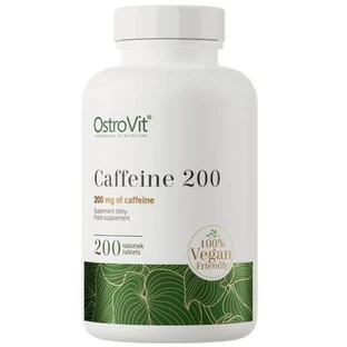 Suplemento de cafeína para la energía Cafeína, 200 mg, 200 comprimidos, OstroVit