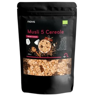 Musli con avena y coco 5 Cereales, 200 g, Niavis