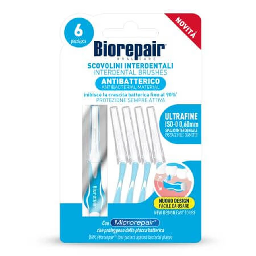 Brosses interdentaires 0,60 mm Biorepair, 6 pièces, Coswell