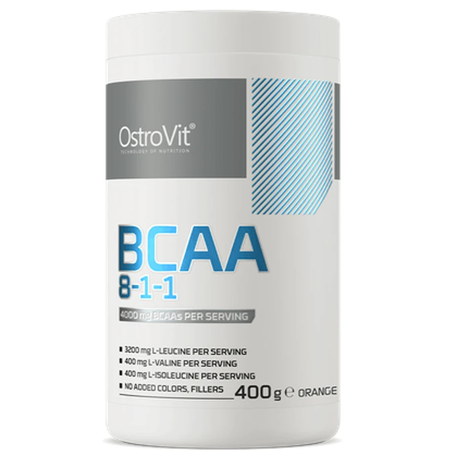 Acides aminés BCAA 8-1-1 au goût d'orange, 400 g, OstroVit