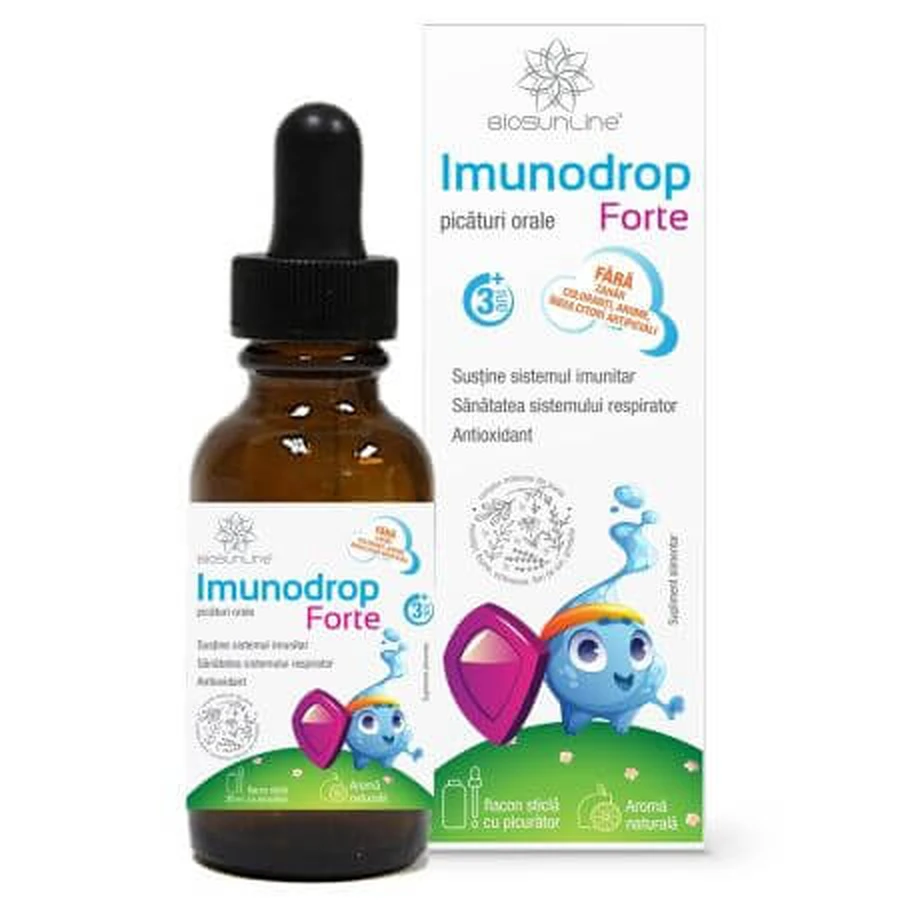 Gouttes orales pour enfants Imunodrop Forte, 30 ml, BioSunLine
