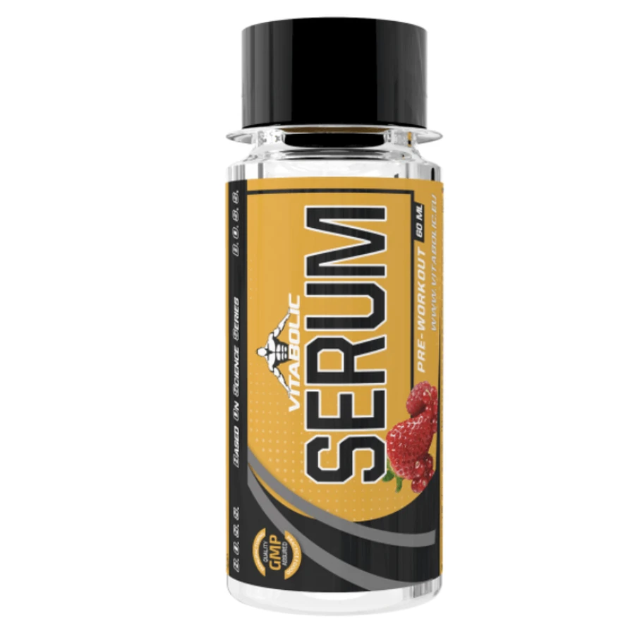 Chupito pre-entrenamiento con sabor a bayas Serum Frutas del Bosque, 60 ml, Vitabolic