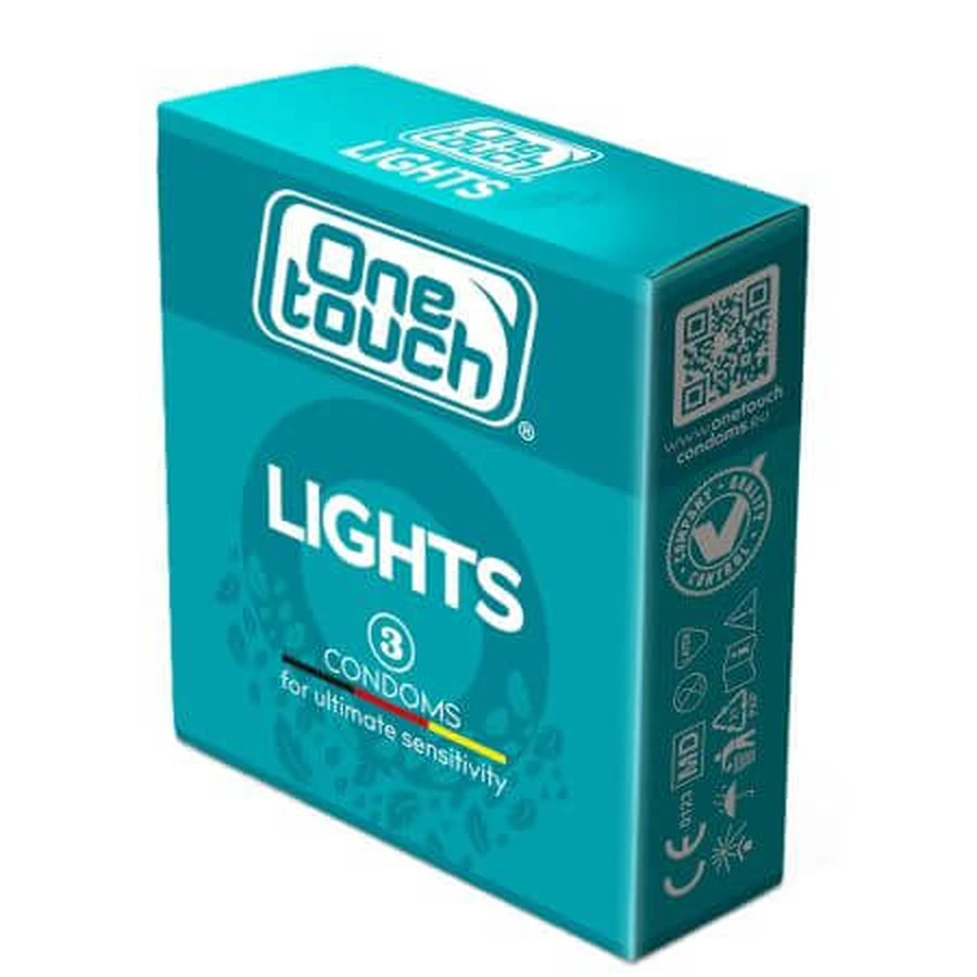 Prezervative Lights N3, 3 stuks, One Touch