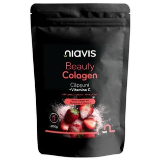 Collagen with strawberries and vitamin C Beauty Collagen, 200 g, Niavis
