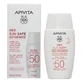 Bee Sun Safe fluide hydratant anti-rides avec protection solaire SPF 50, 50 ml, Apivita
