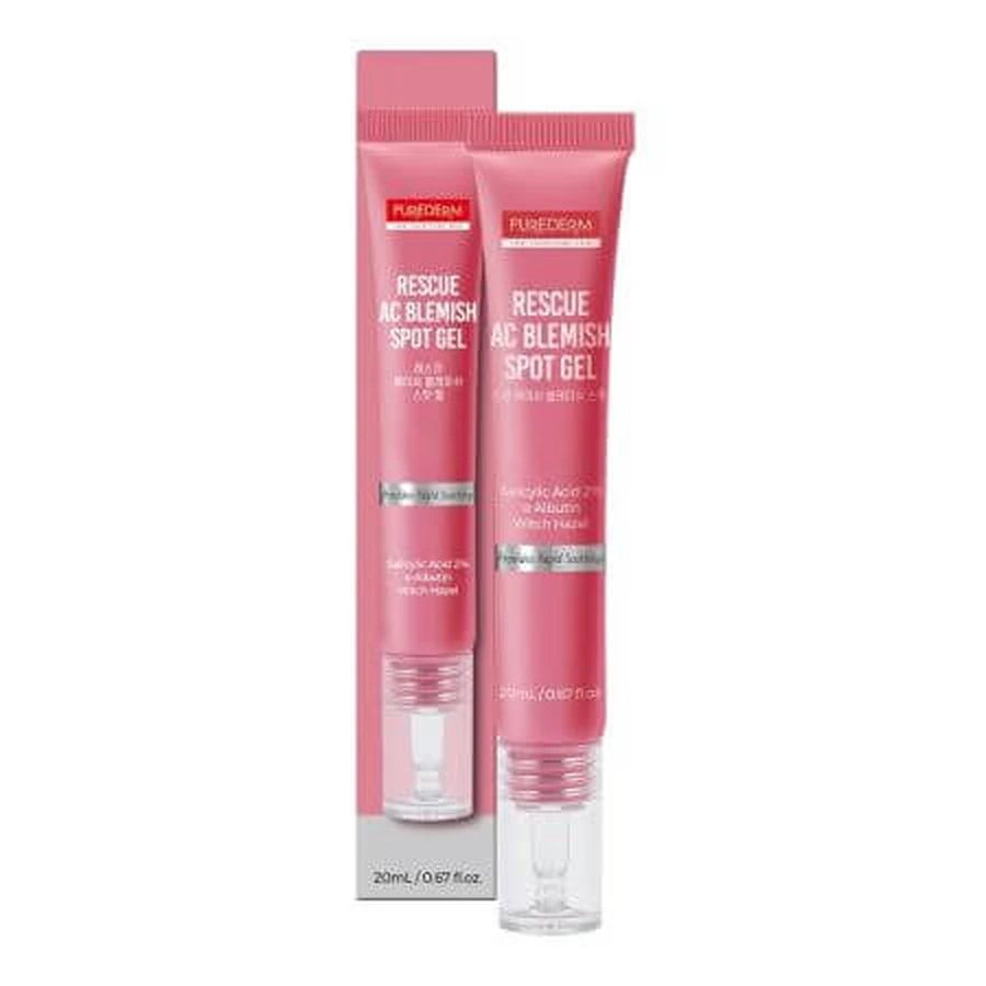 Salicylic acid gel for blemished skin, 20 ml, Purderm