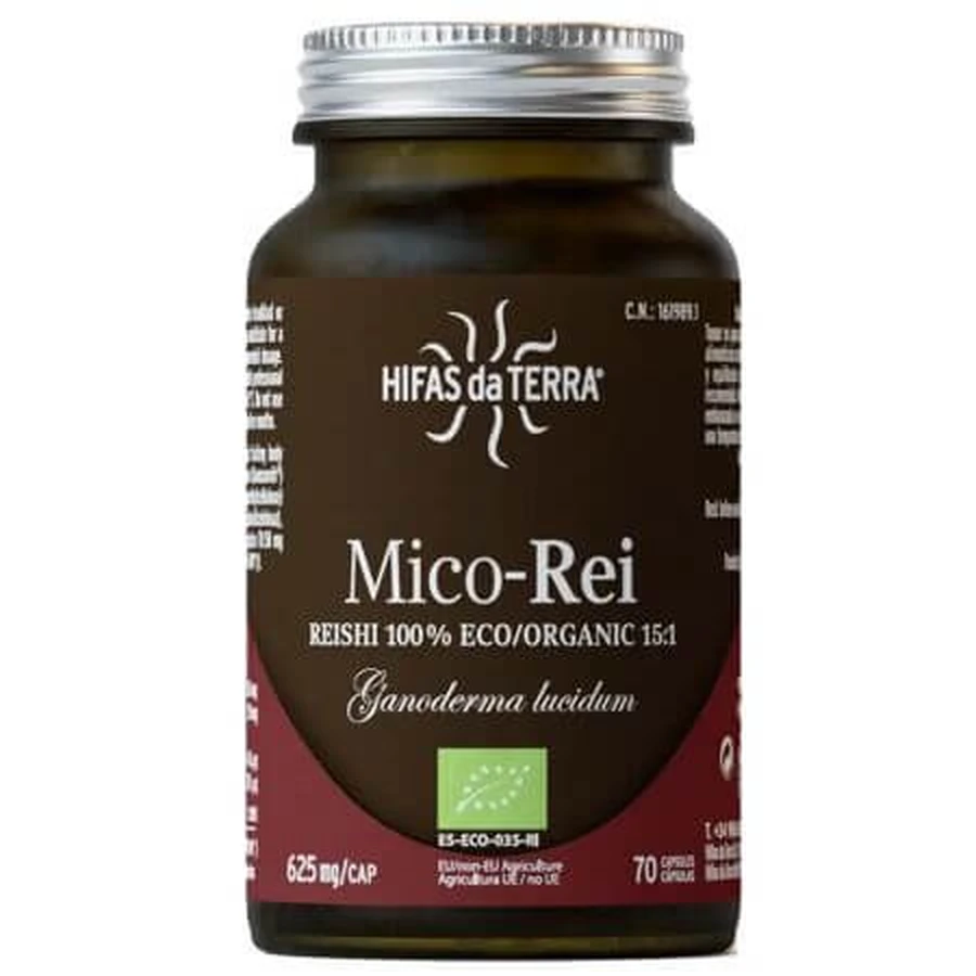 Mico Rei Reishi-Extrakt, 70 Kapseln, Hifas da Terra