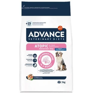 Croquettes pour chiens avec truite et aloe vera Atopic Derma Care, 3 kg, Advance Veterinary Diets